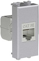 Розетка компьютерная экранированная модульная DKC Avanti 1-м. 1 мод. RJ45 5е закаленная сталь картинка